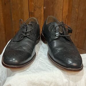 Classic Black Leather Men's Dress Shoes